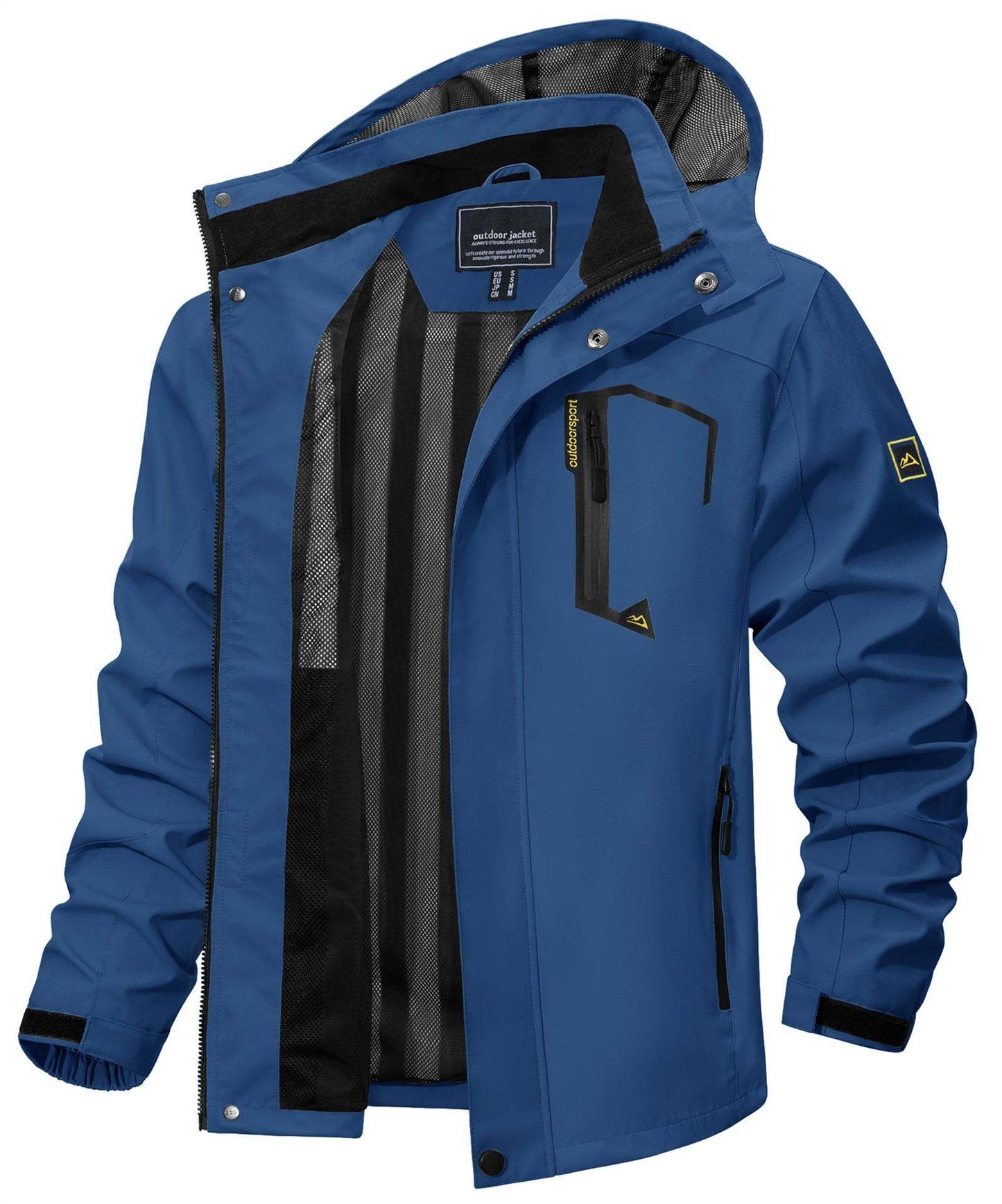 New Casual Fall Men's Long Sleeve Hooded Jacket Coat - Velora
