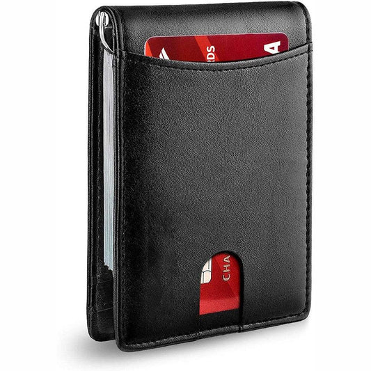 Leather Multifunctional Card Sleeve Microfiber Wear-resistant Rfid Anti-theft Swiping - Velora