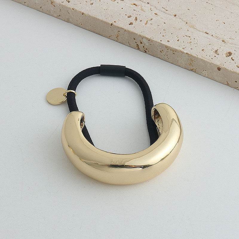 Minimally Sophisticated Metal Semi-circular Headband With A Sense Of Sophistication - Velora