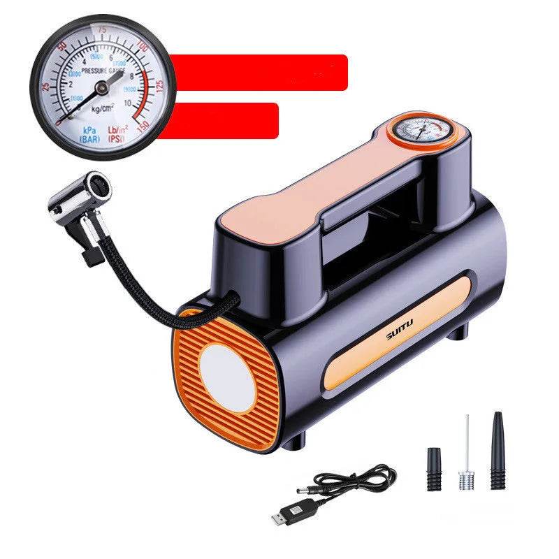 Tire Inflator 12V DC Portable Compressor Electric DC Auto Tire Pumps For Car Tires - Velora