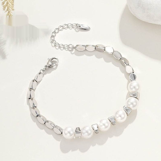 Women's French-style Artificial Pearl Bracelet - Velora