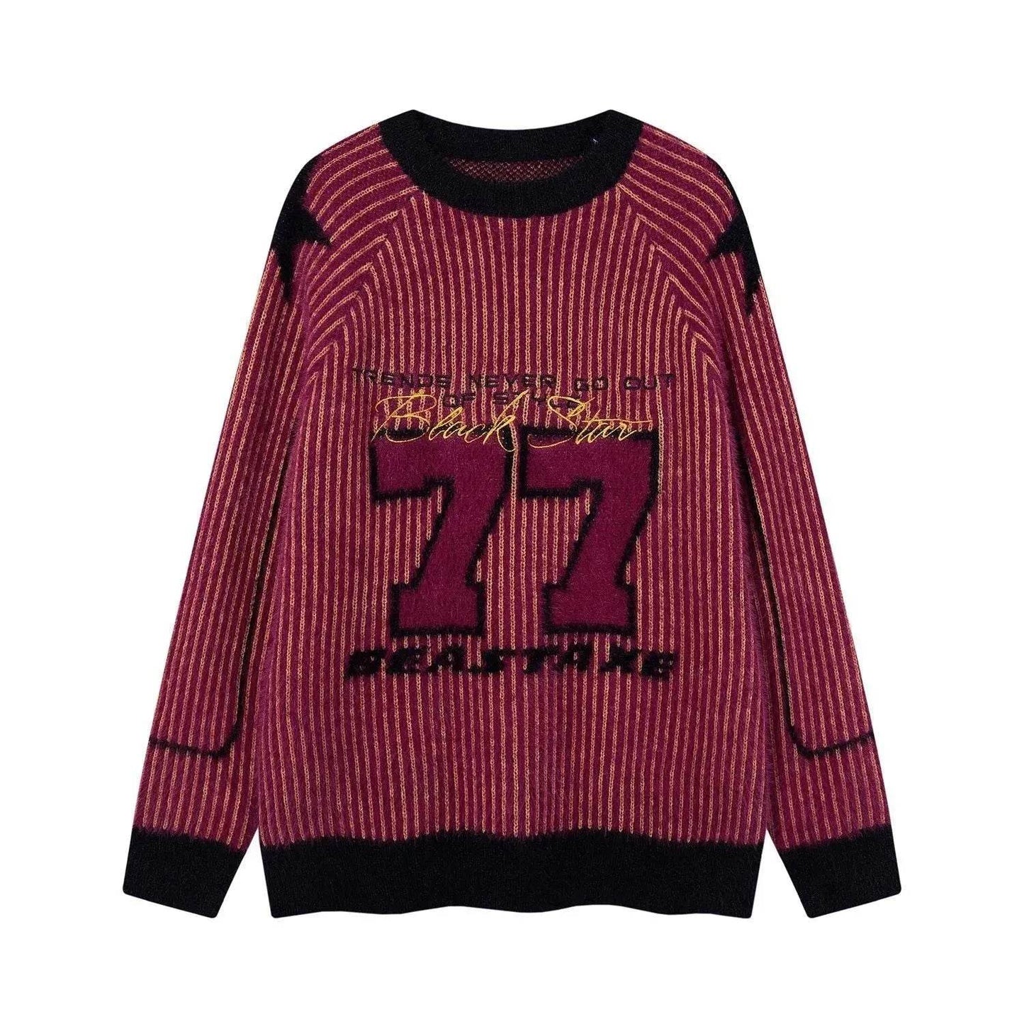 New Trend Autumn Winter Round neck Oversized Pullover Wool Sweater for Teenagers - Velora