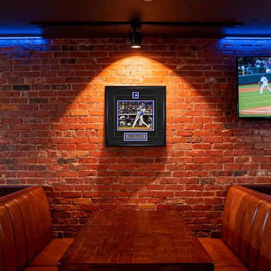 Shohei Ohtani Framed Pin & Plate Dodgers GM 4 WS Frameworth Sports Marketing