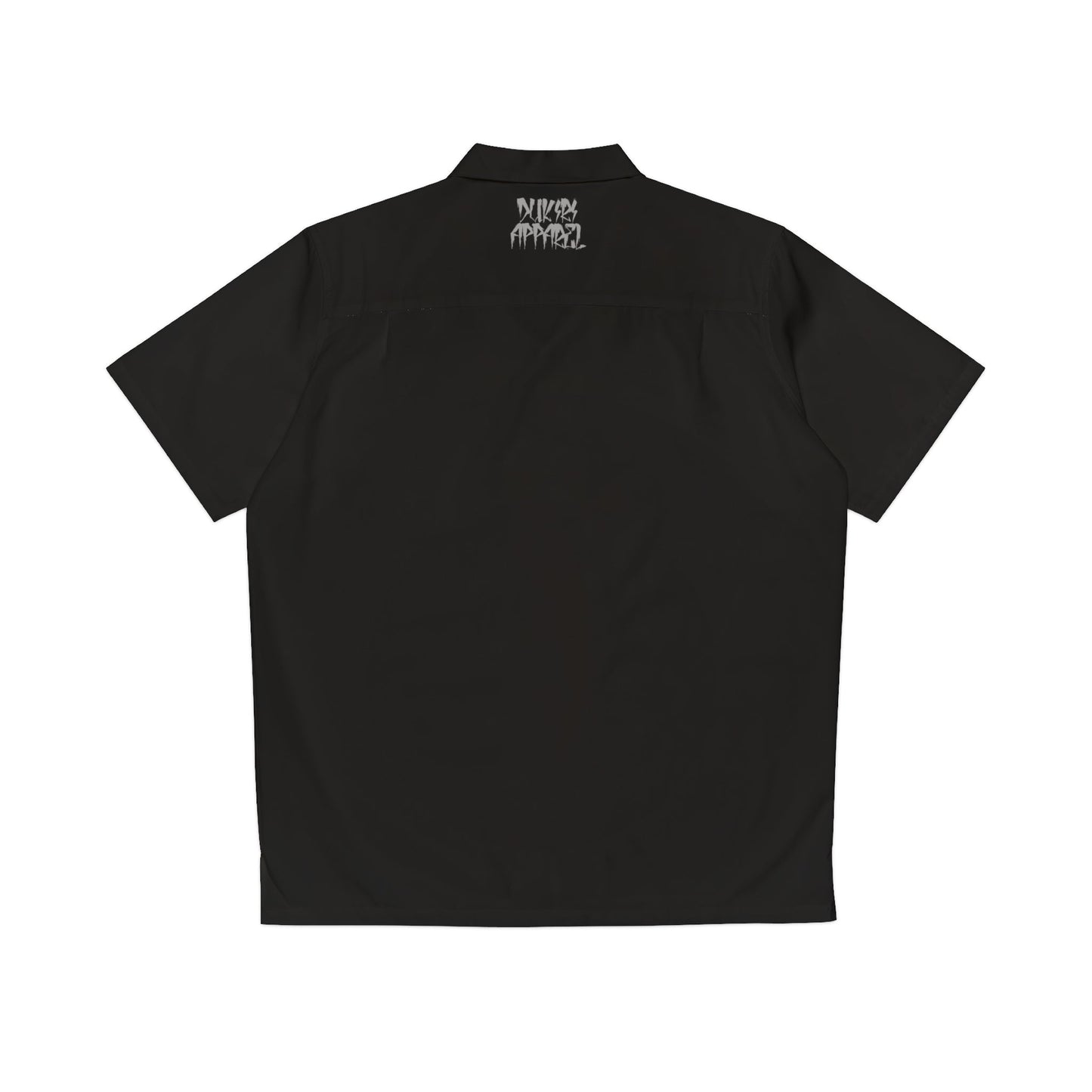 Neon G&R Men's Mid-weight Hawaiian Black Shirt