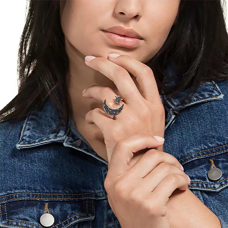 Swarovski Crystal Mysterious Moon Elegant Ring for Her