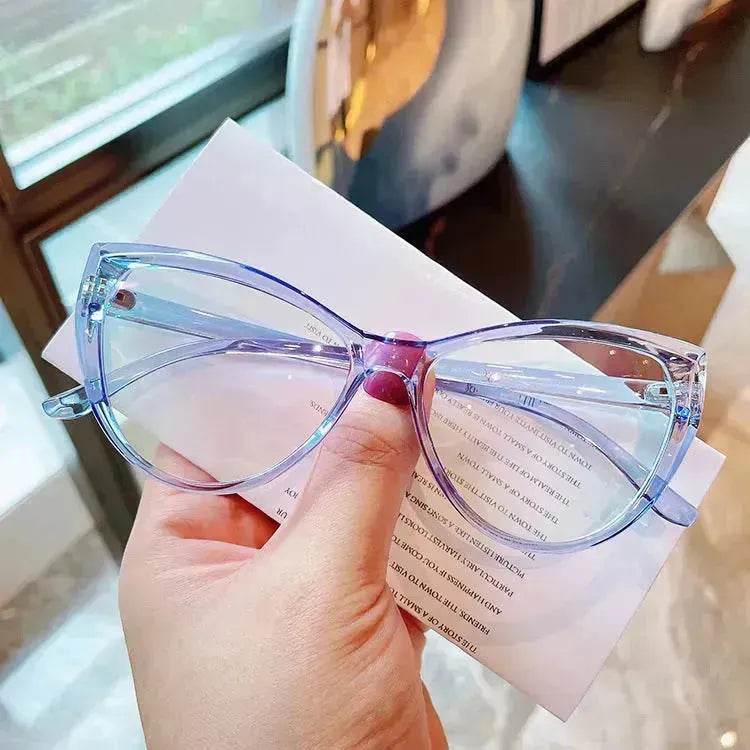 Retro Cat Eye Anti-blue Light Glasses Frame For Women - Velora