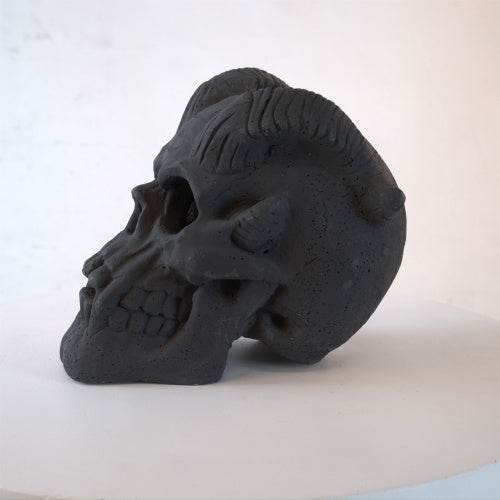 Refractory Materials Fireproof Imitated Human Fire Pit Skulls Gas Log For NG, LP Wood Fireplace, Firepit, Campfire, Halloween Decor, BBQ - Velora