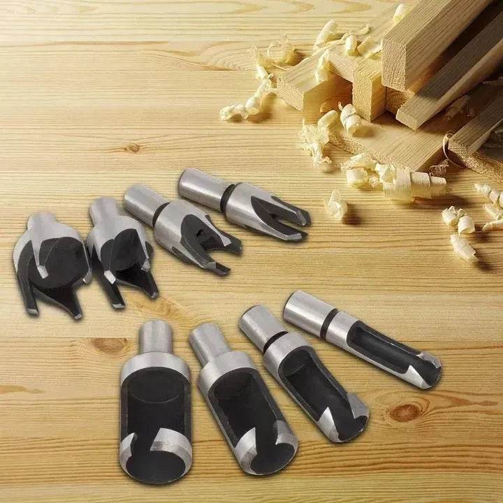 8pcs Wood Plug Cutter set tapered plug cutter - Velora
