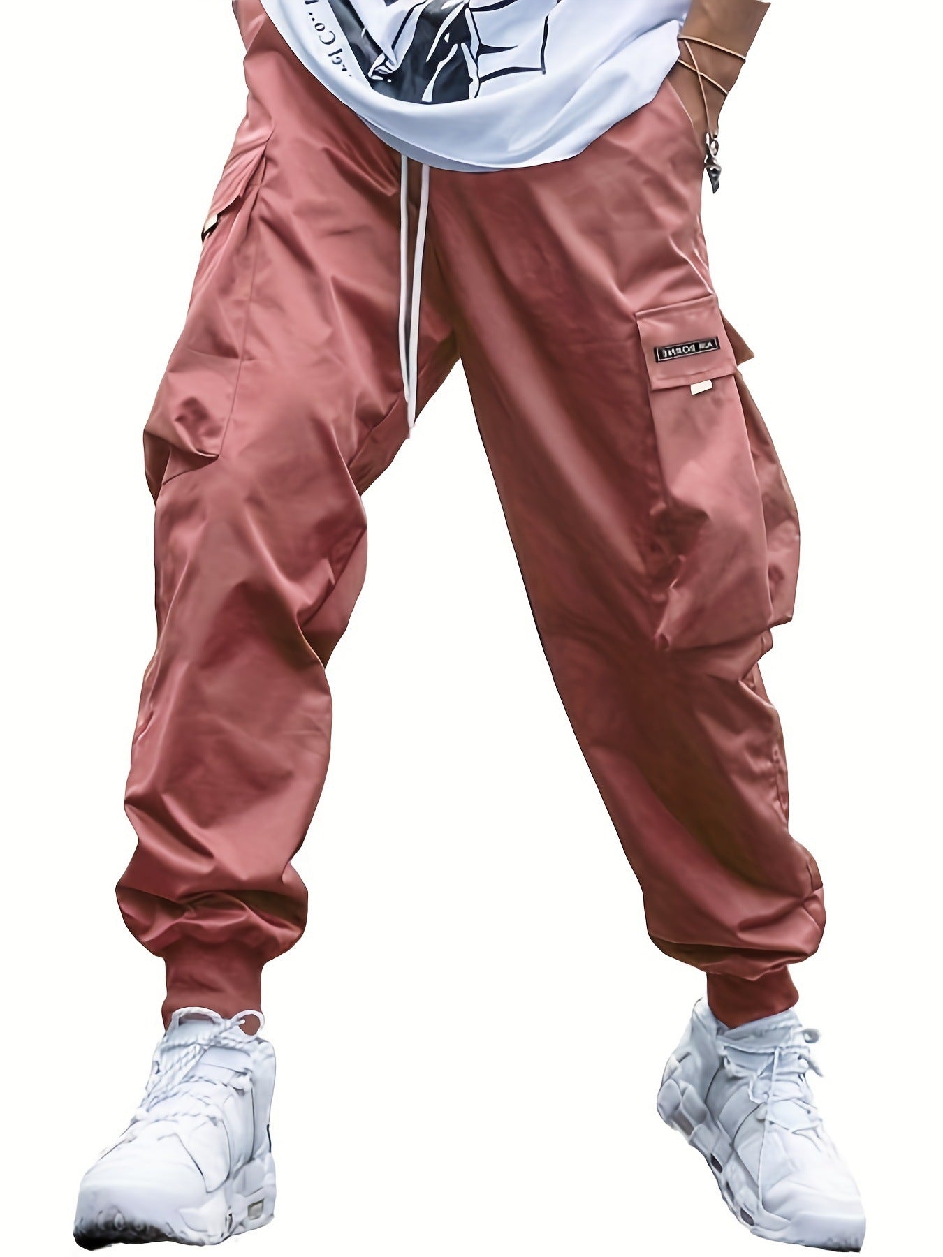 Multi-pocket Cargo Pants Men's Casual Hip-Hop Drawstring Trousers Outdoor Streetwear Sports Pant - Velora