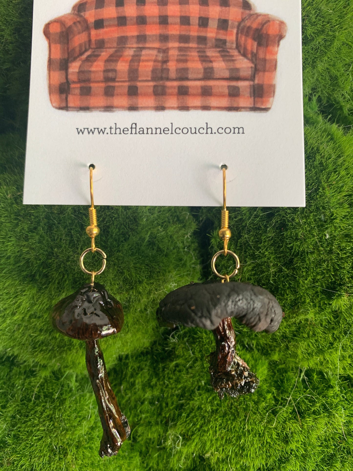 Wild Ontario Mushrooms Earrings www.Shopthatapp.com
