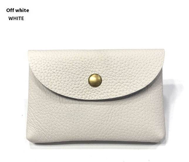 First Layer Cattlehide Leather Fashion Hidden Hook Coin Pocket Card Holder Mini-Portable - Velora