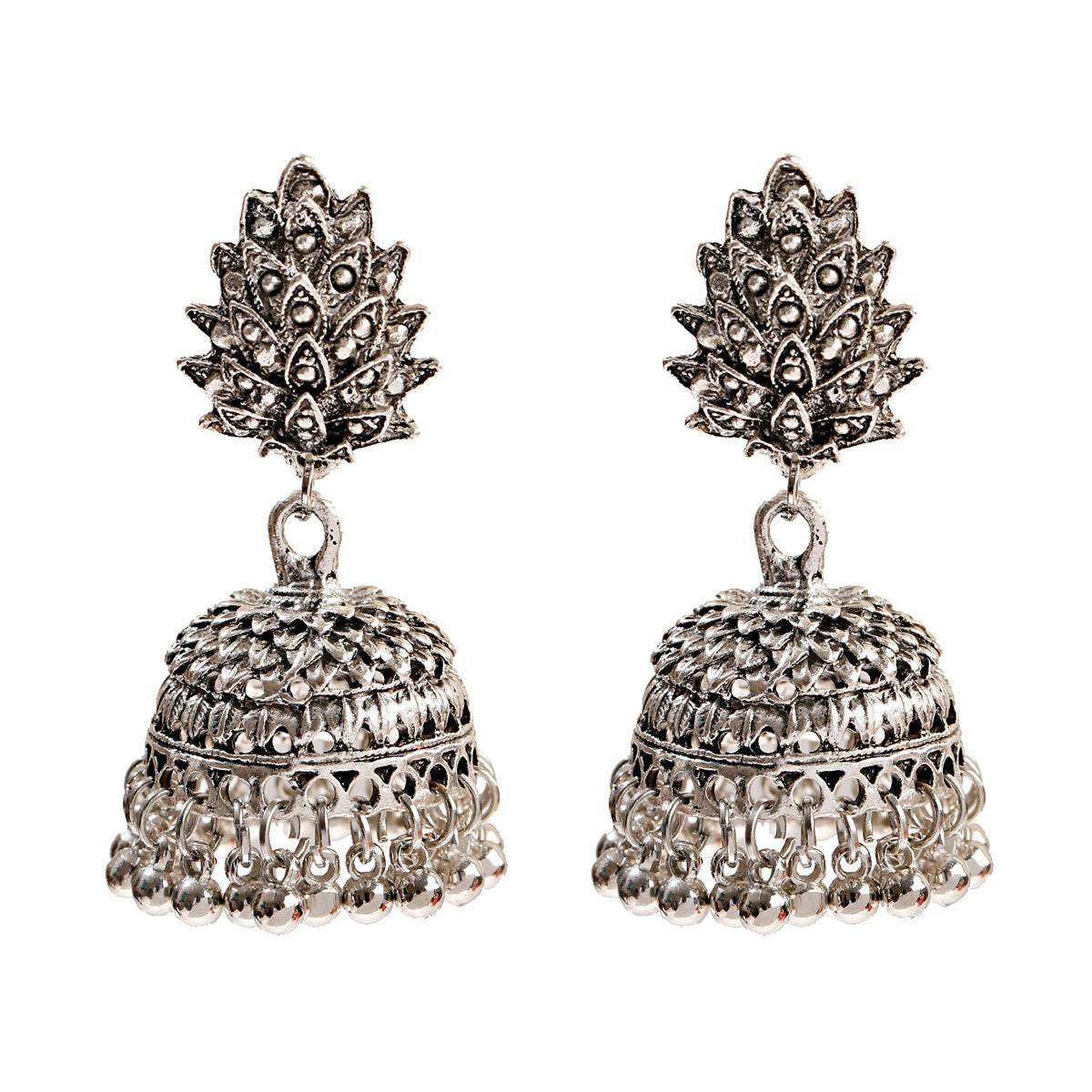 Fashion Bell Tassel Thailand India Vintage Earrings - Velora