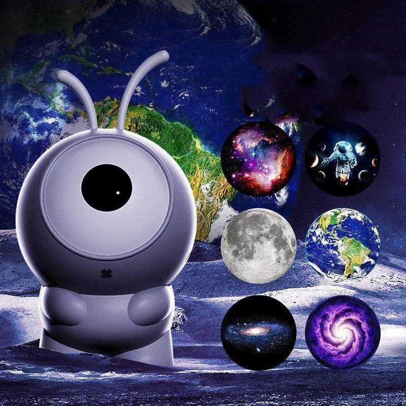 6in1 Night Light Rotating Galaxy Starry Bedroom Projector Decor Lamp - Velora