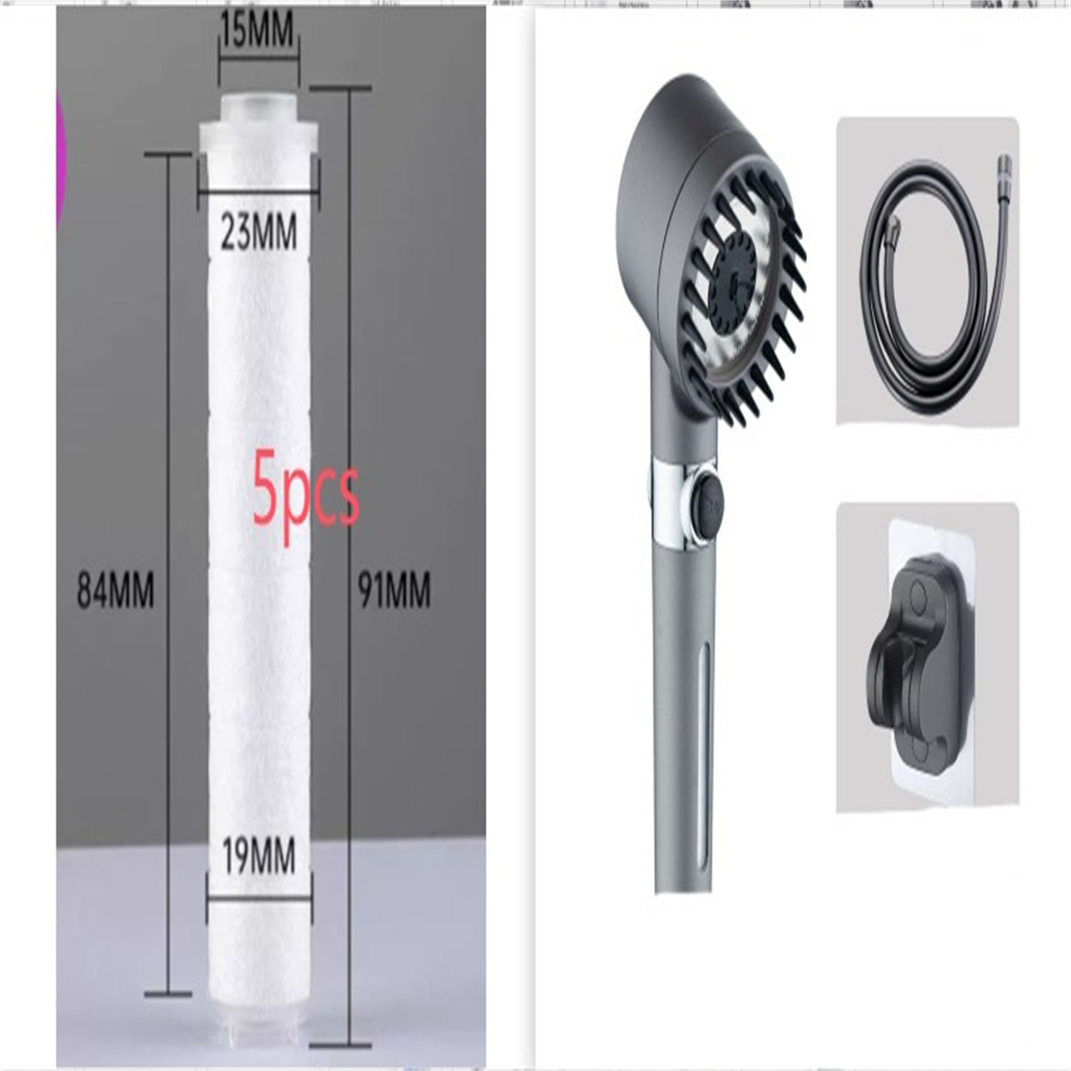 3 Modes Shower Head High Pressure Showerhead https://like2b-uy