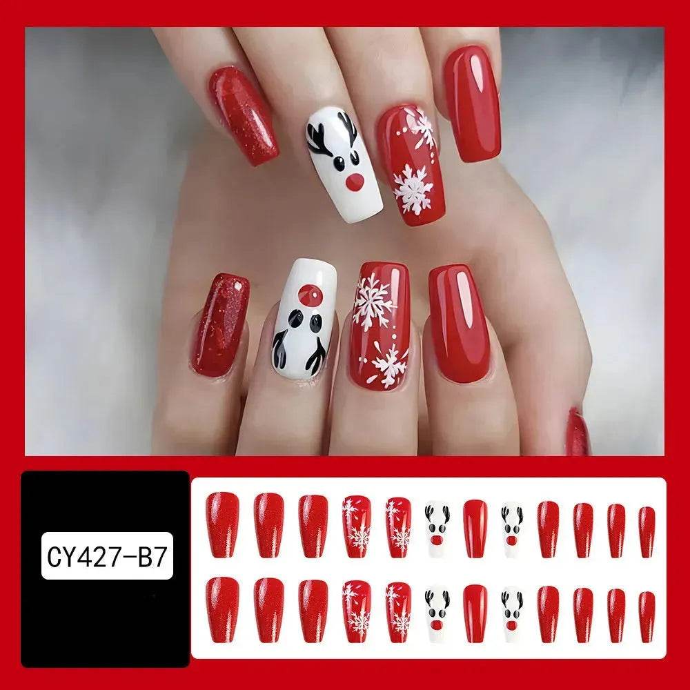 24pcs Christmas False Nail Decal stickers - Velora