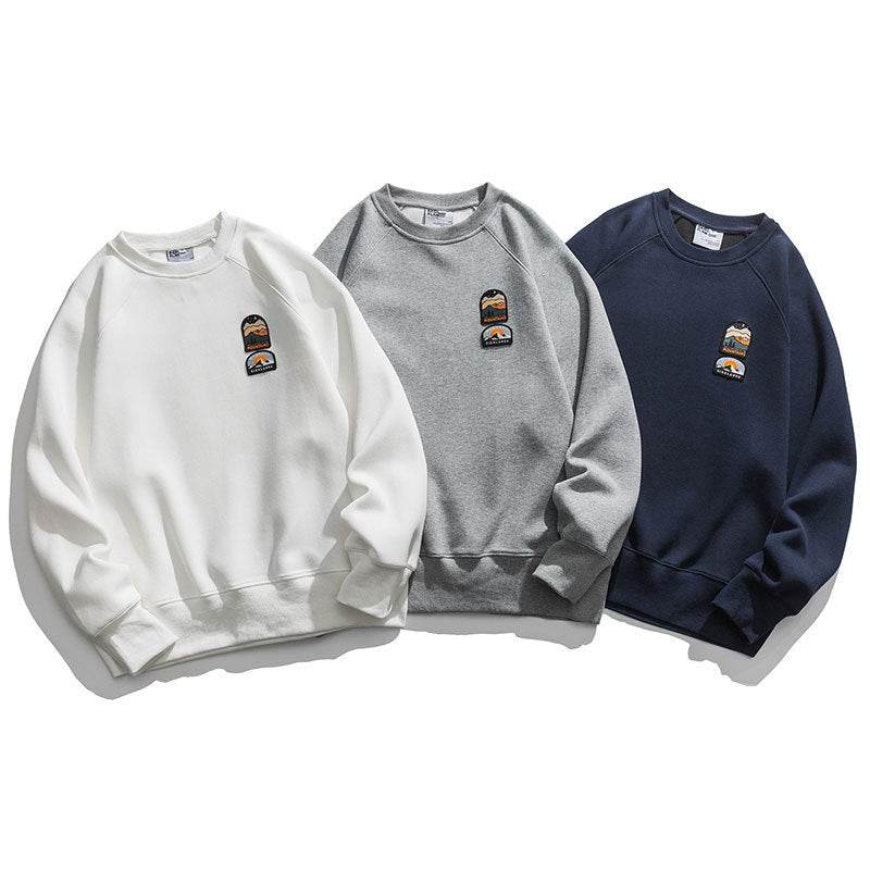 New Simple Drop-shoulder Sleeve Sweater For Men - Velora