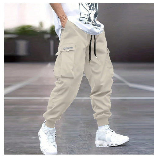 Multi-pocket Cargo Pants Men's Casual Hip-Hop Drawstring Trousers Outdoor Streetwear Sports Pant - Velora
