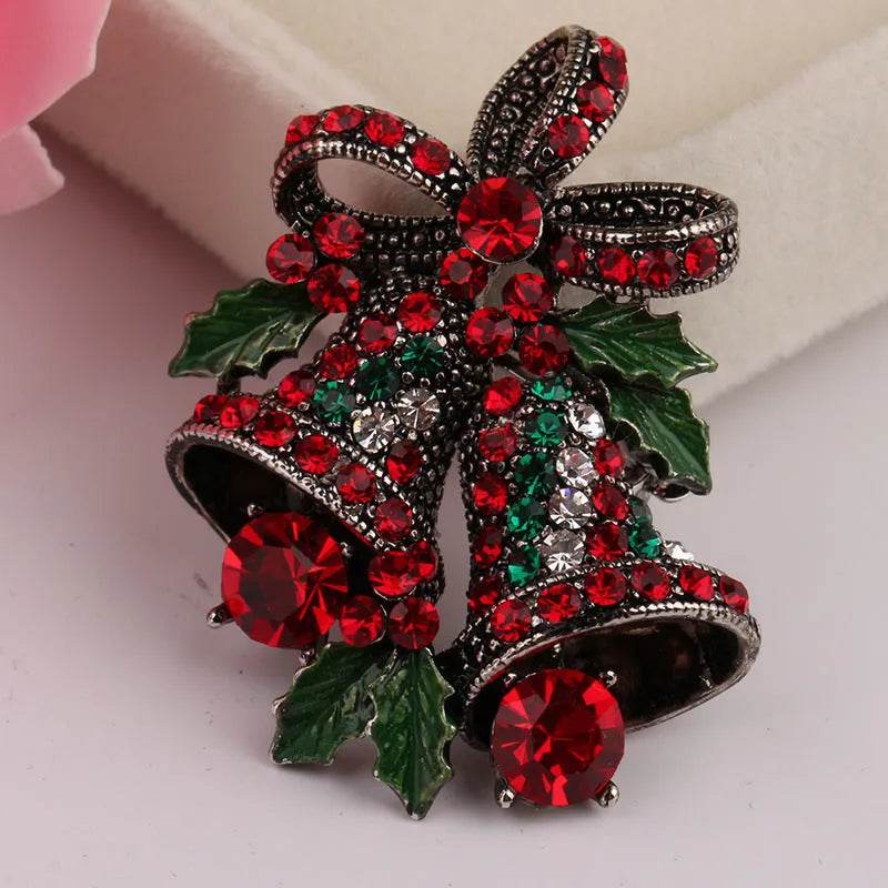 Christmas suit pin brooch - Velora