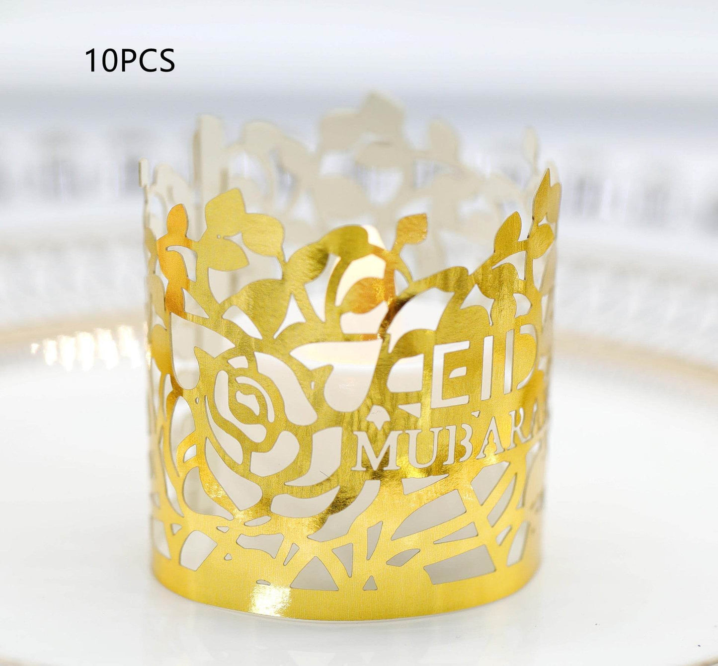 MOQ200 Ramadan Electronic Candle Lampshade Laser Cutout - Velora