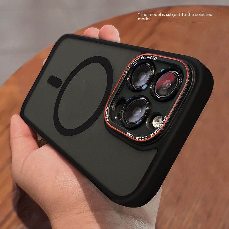 Phone Case Magnetic Wireless Charger Frosted Drop-resistant All-inclusive Protective Case - Velora