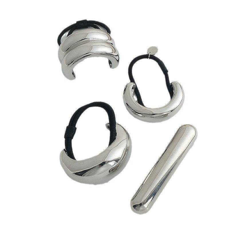 Minimally Sophisticated Metal Semi-circular Headband With A Sense Of Sophistication - Velora