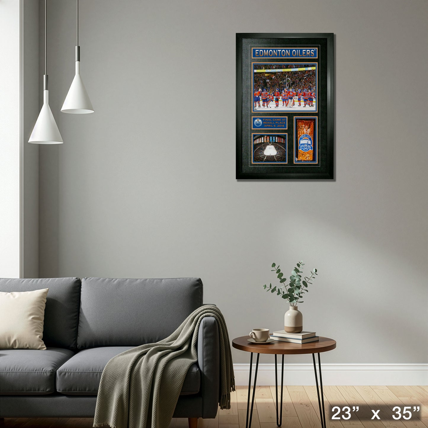 Edmonton Oilers Collage Frame Final Game At Rexall Place