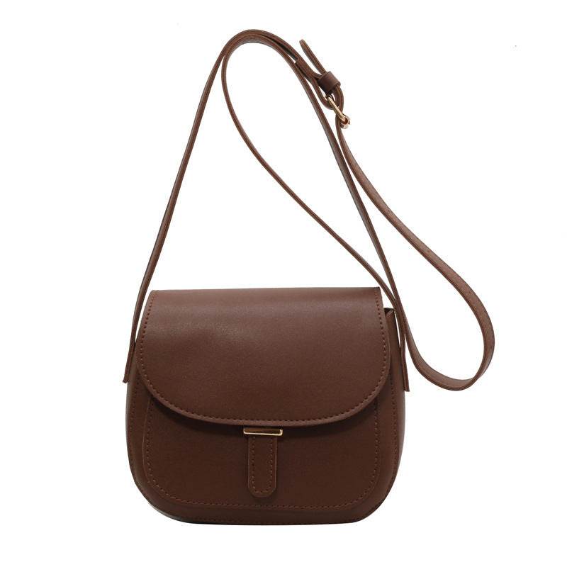 Retro Fashion Clamshell Simple Crossbody Bag - Velora