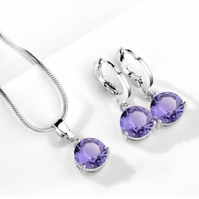 Water Drop Necklace Earring Set - Velora