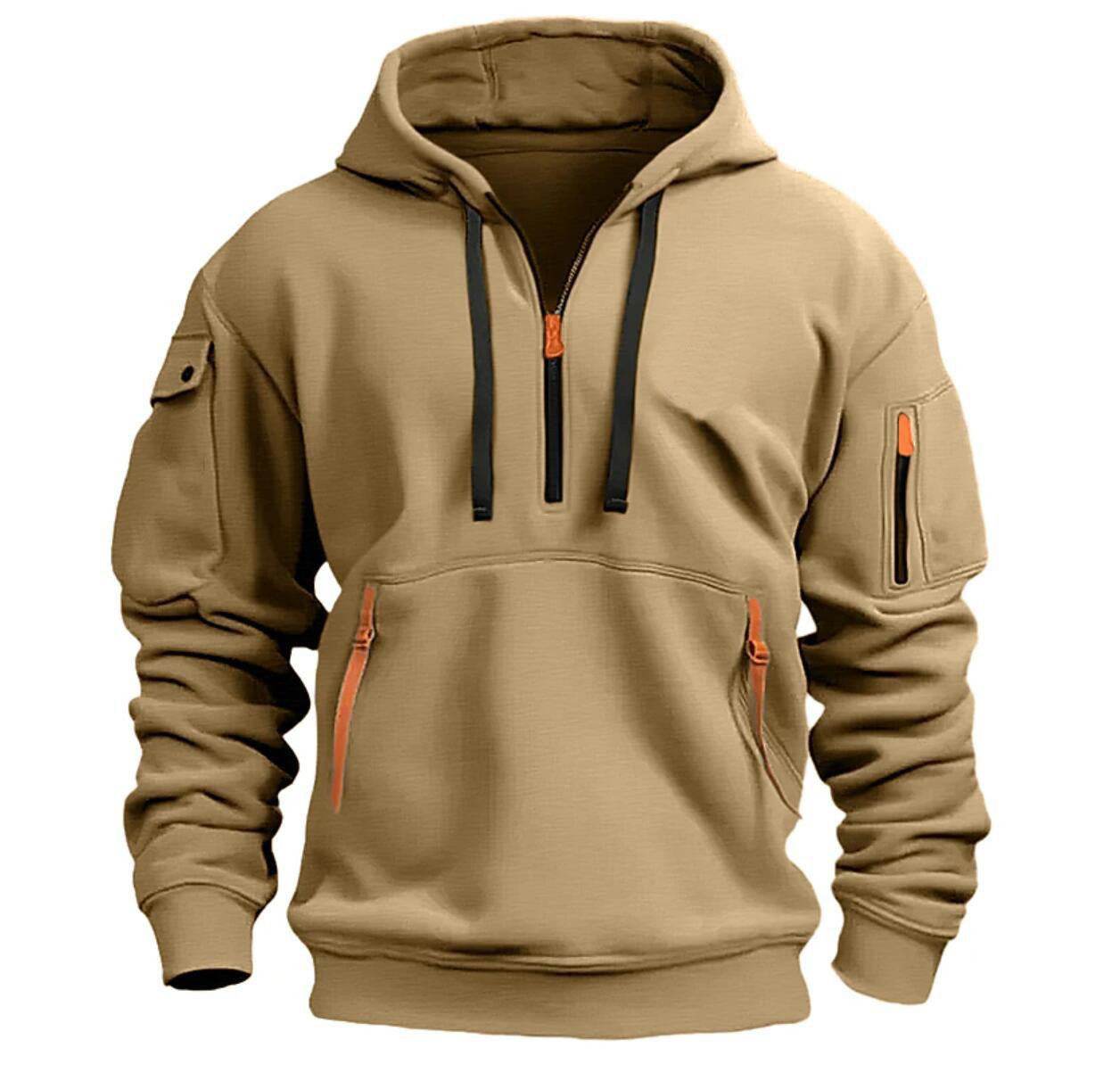 Dropped Shoulder Hooded Sweatshirt Men's Women's Plus Size Loose Pullover Fashion Sweatshirt - Velora