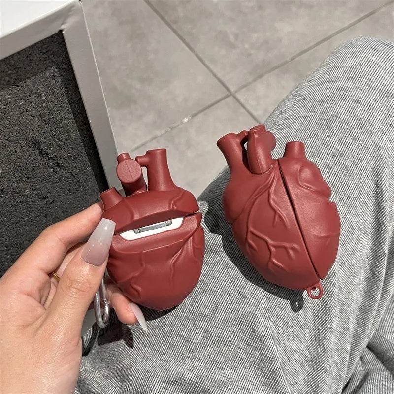 Earphones Case 3D Body Heart Style Case For Airpods 3,Soft Protective Earphone Silicone Cover For Airpods Pro Men Boy - Velora