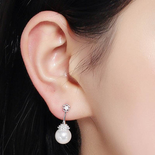 Elegant pearl earrings - Velora