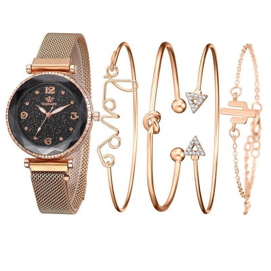 Fashion women's quartz watch bracelet bracelet set - Velora