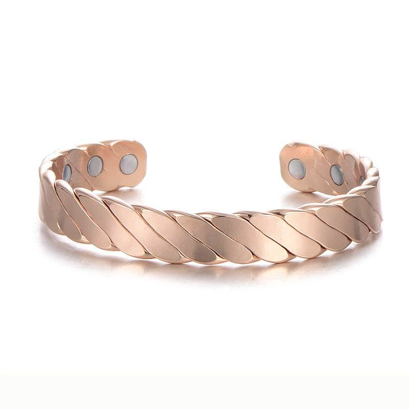 Rose Gold Copper Bracelet Large S Magnetic - Velora