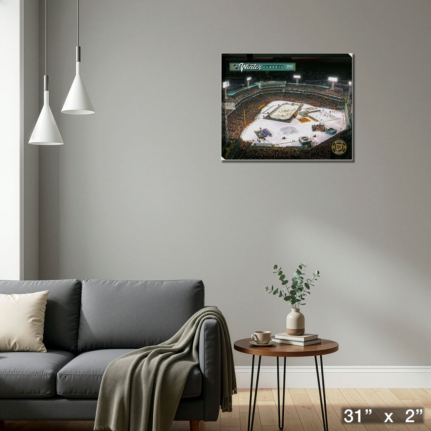 Winter Classic 16x20 Canvas 2023 Penguins vs Bruins-H