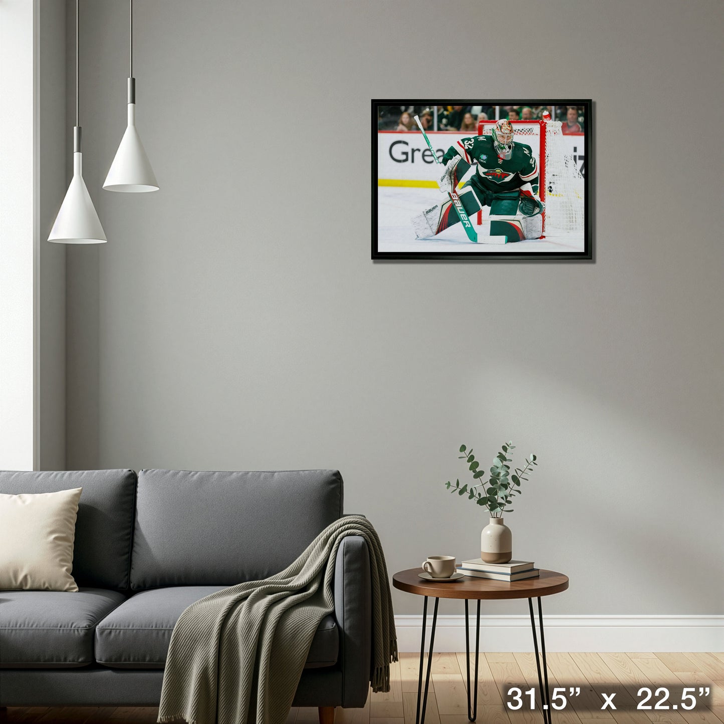 Filip Gustavsson 20x29 Framed Canvas Wild Protecting the Net-H