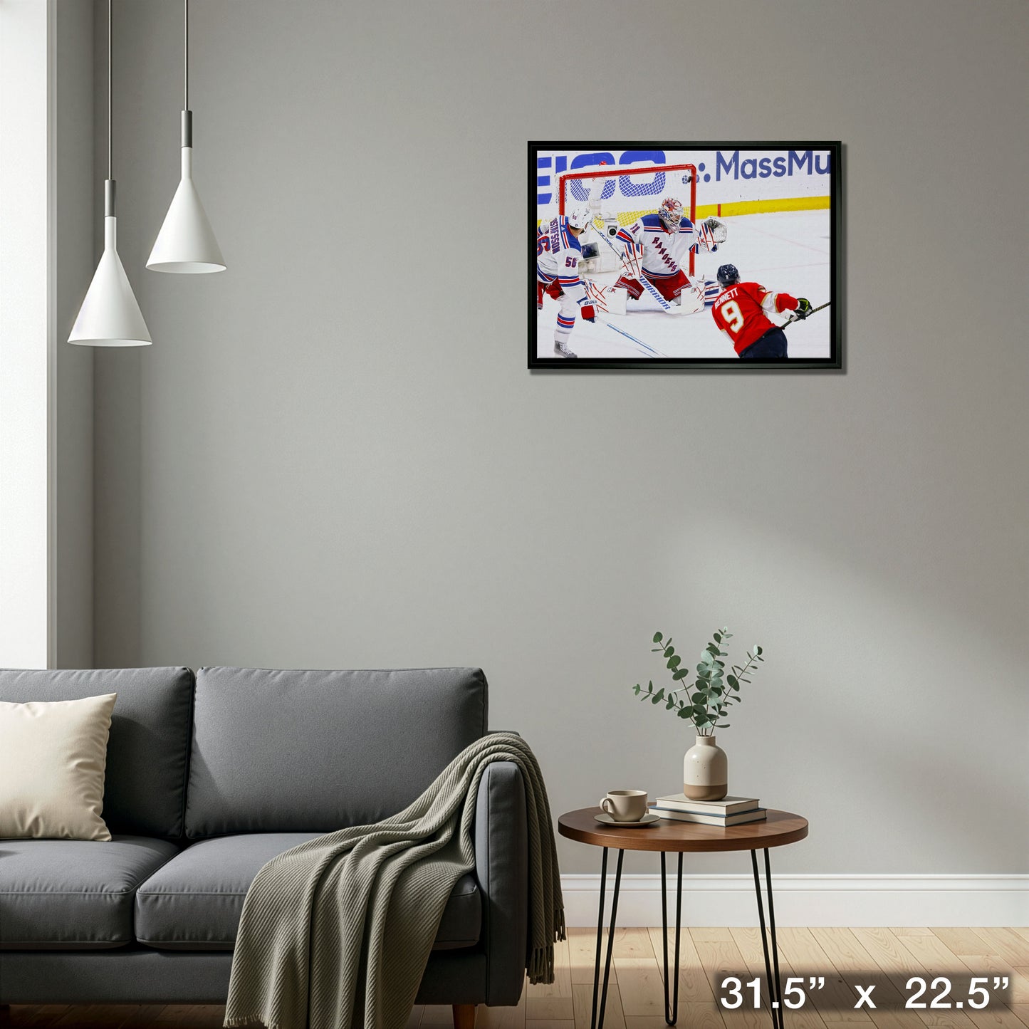Sam Bennett 20x29 Framed Canvas Panthers Winning Goal