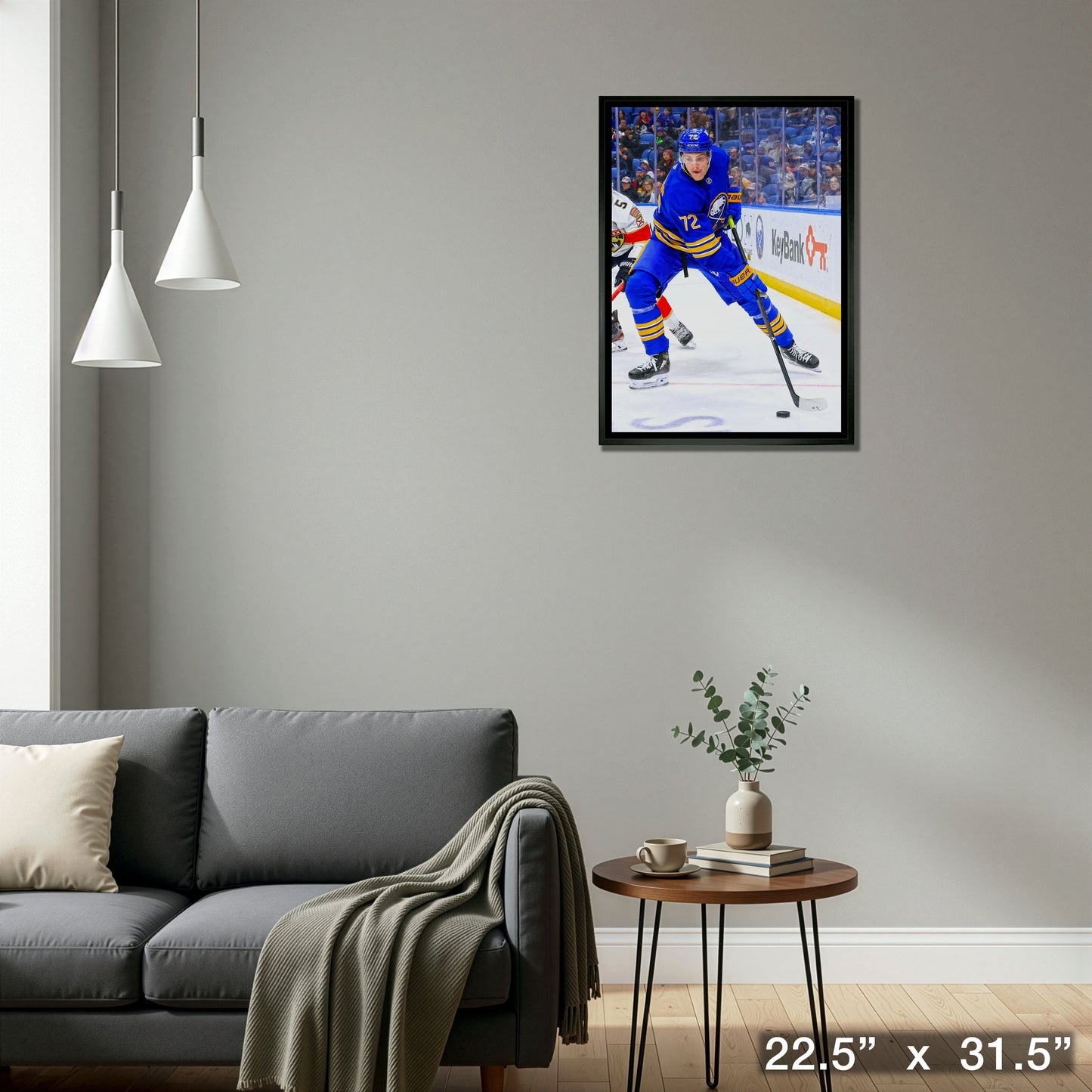 Tage Thompson 20x29 Framed Canvas Buffalo Sabres