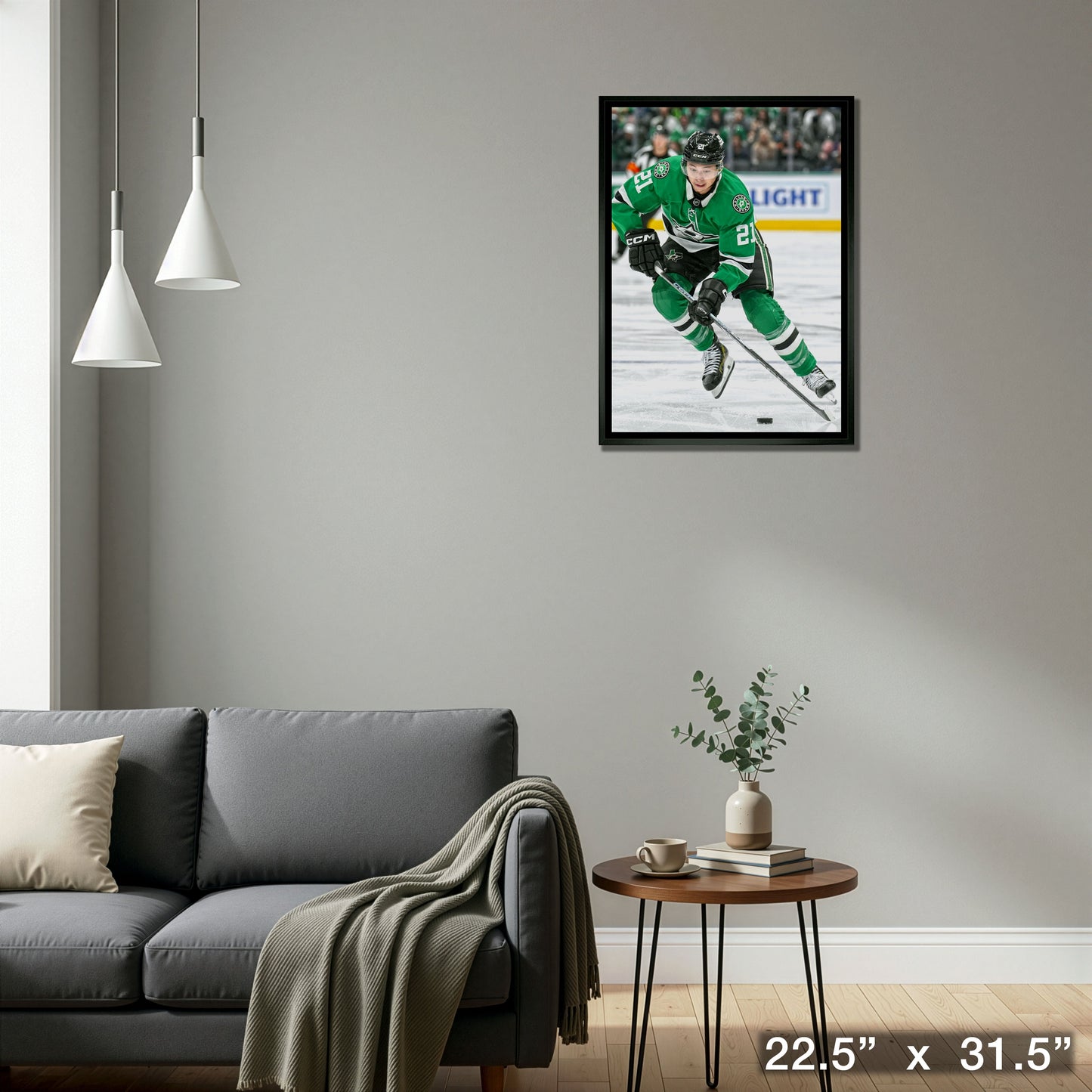 Jason Robertson 20x29 Framed Canvas Dallas Stars