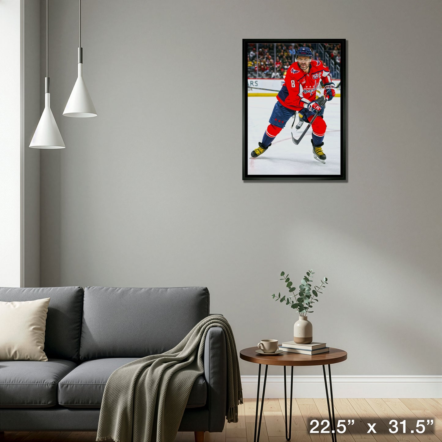 Alexander Ovechkin 20x29 Framed Canvas Washington Capitals
