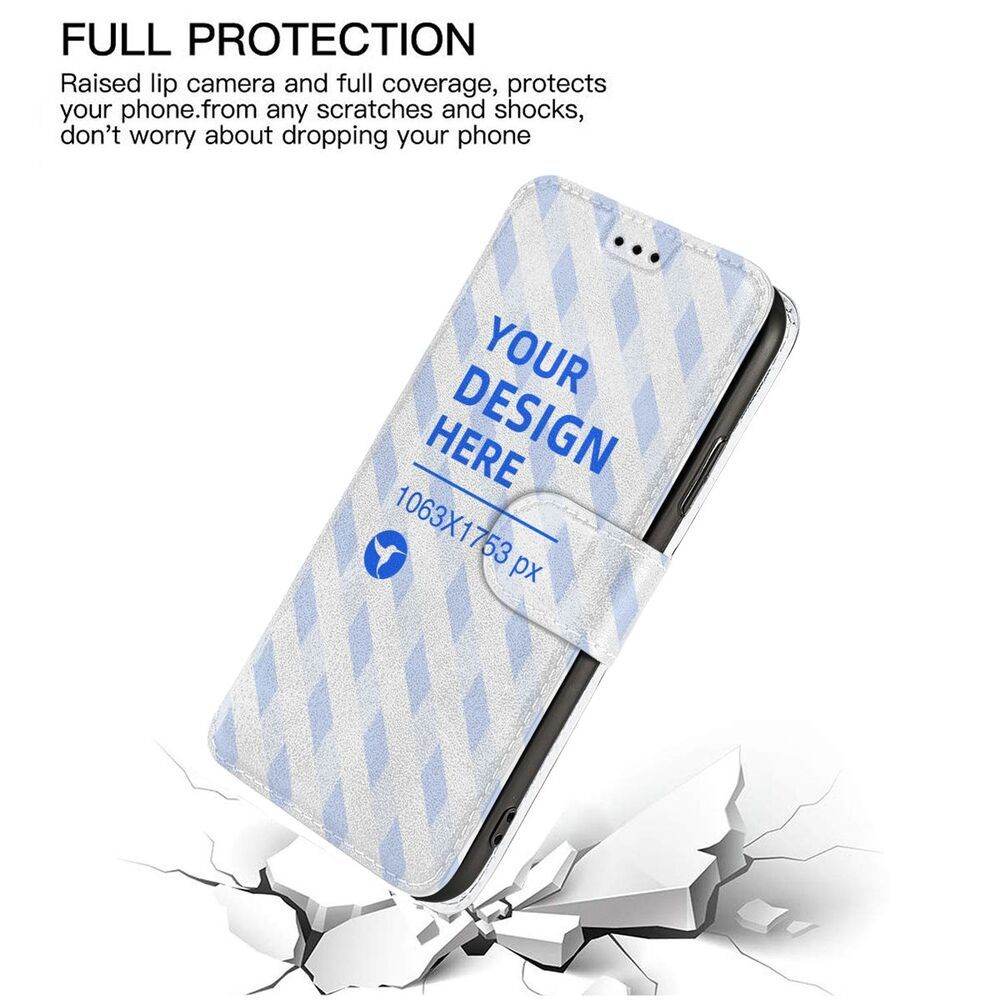 Soft TPU Custom Phone case Flip Card Holder iphone case - Velora