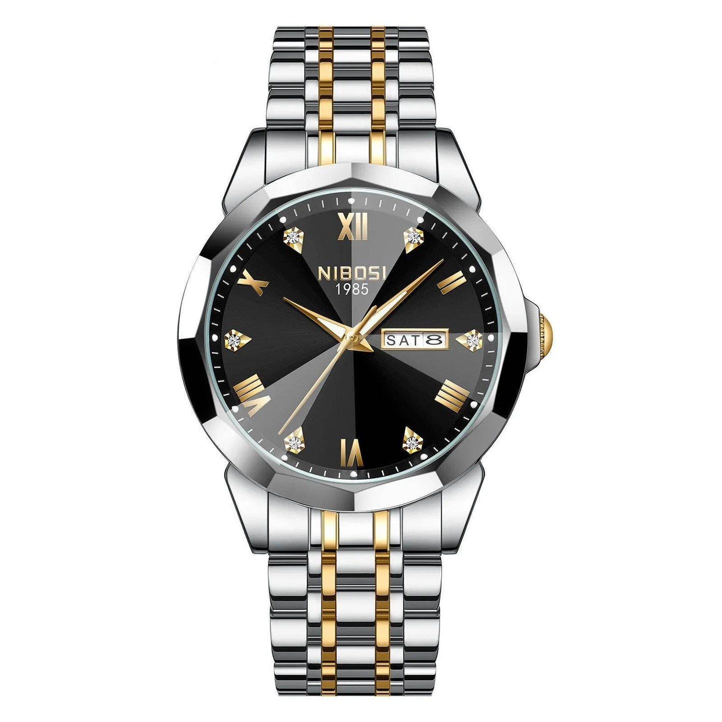 Quartz Men's Steel Strap Watch Luminous Waterproof - Velora