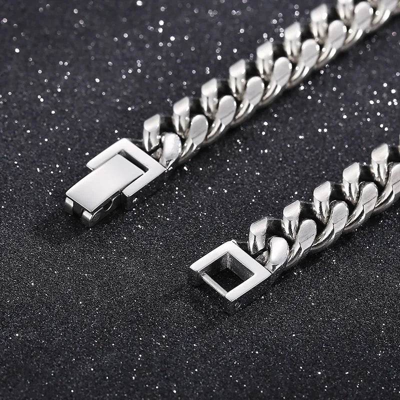 Cuban Link Chain Trimming Chain Jewelry Buckle Titanium Steel Bracelet - Velora