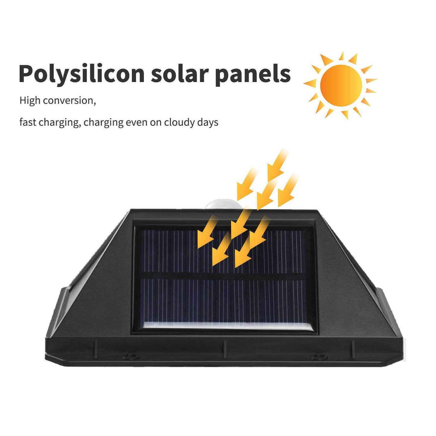 4X Solar Power PIR Motion Sensor Wall Lights LED Outdoor Garden Security Lamp - Velora