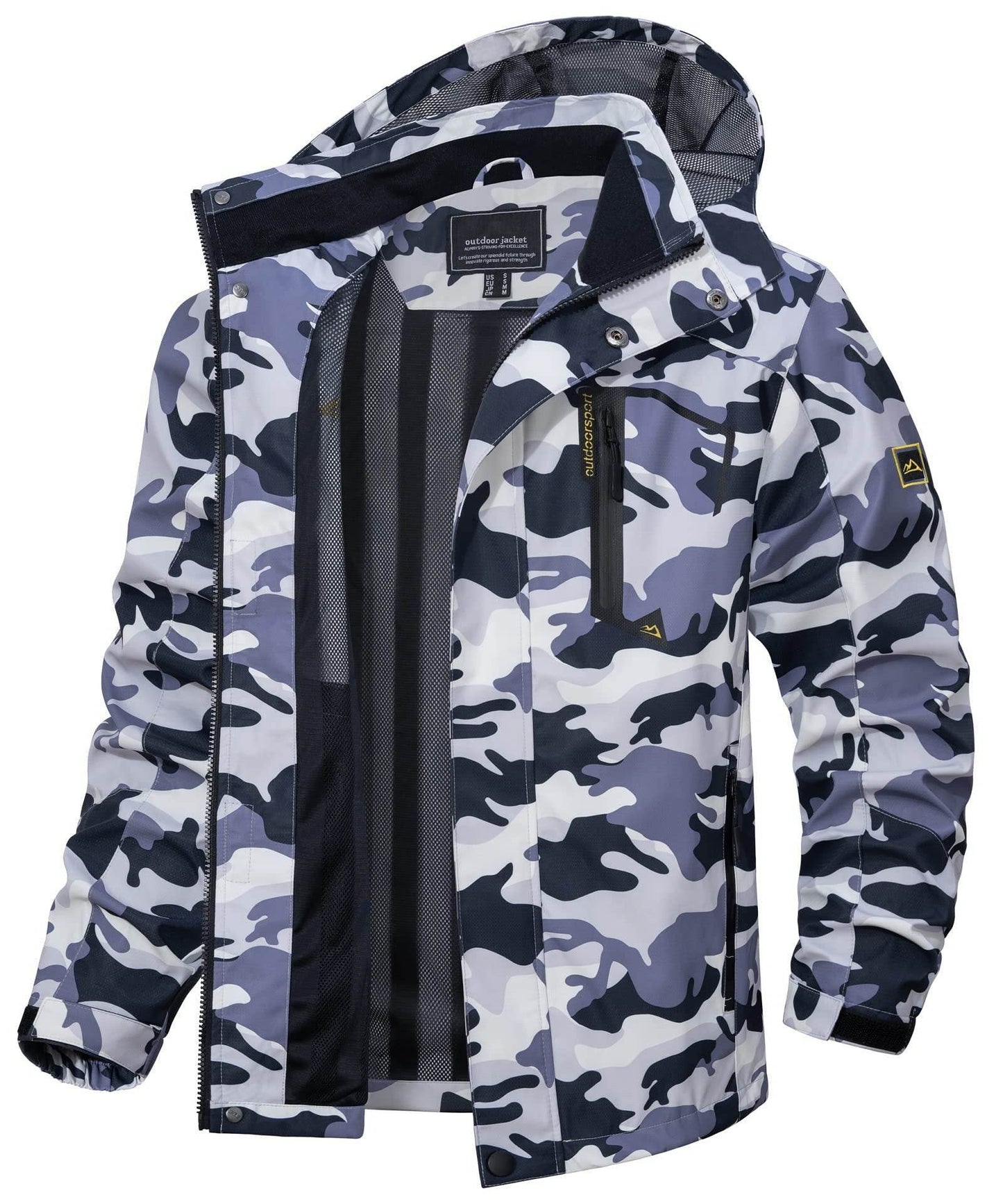 New Casual Fall Men's Long Sleeve Hooded Jacket Coat - Velora