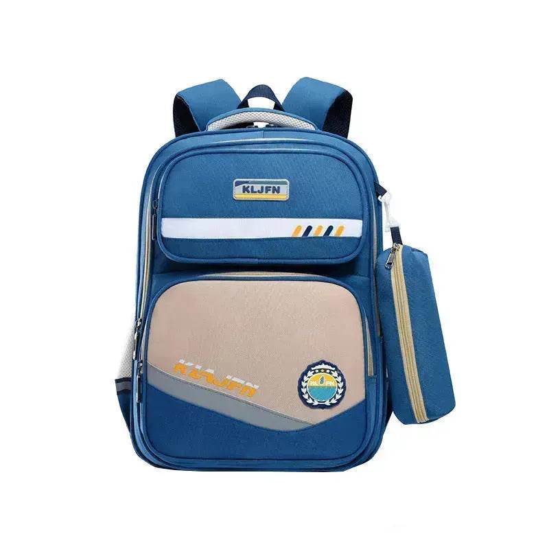 Portable Burden Alleviation Bull Wheel Trolley Schoolbag Bookbag for Boy and Girl - Velora