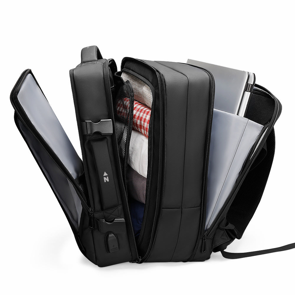 "Voyager" Expandable Backpack 26L / 38L with Built-in Rain Coat Northbound Gear
