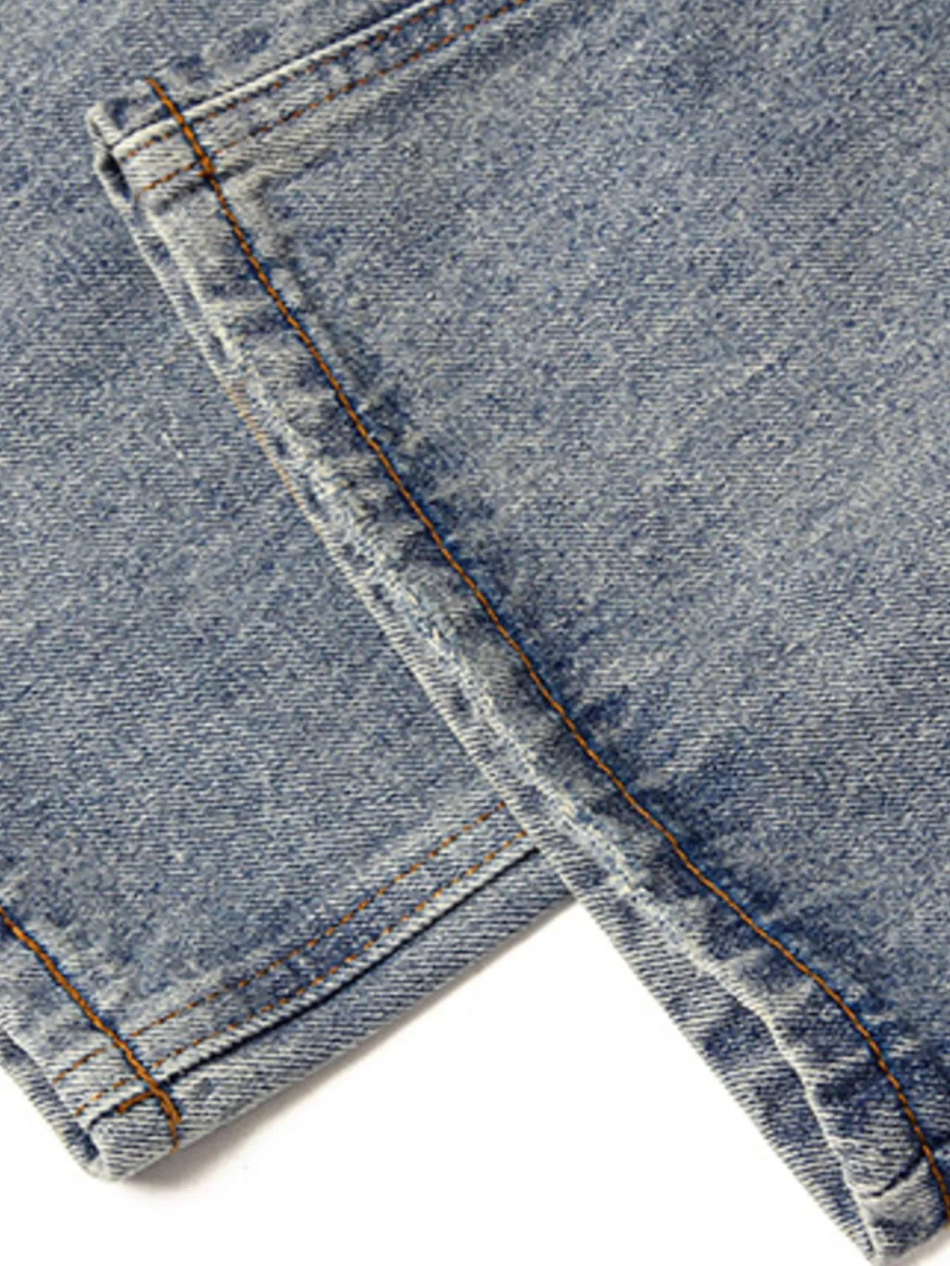 Men's Distressed Wide Leg Jeans - Velora