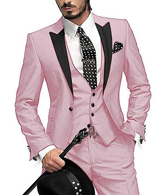 Men's Three-piece Suit Bridegroom Best Wedding Suit - Velora