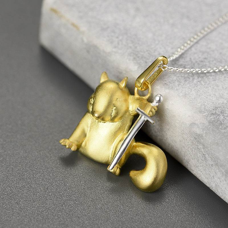 Creative National Style Warlord Squirrel Pendant Martial Arts Mouse Pendant - Velora
