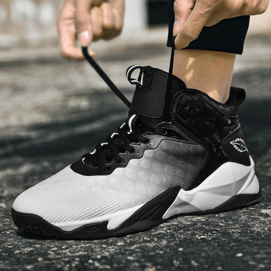 Men's Mid-Top Gradient Mesh Breathable Sneakers - Velora